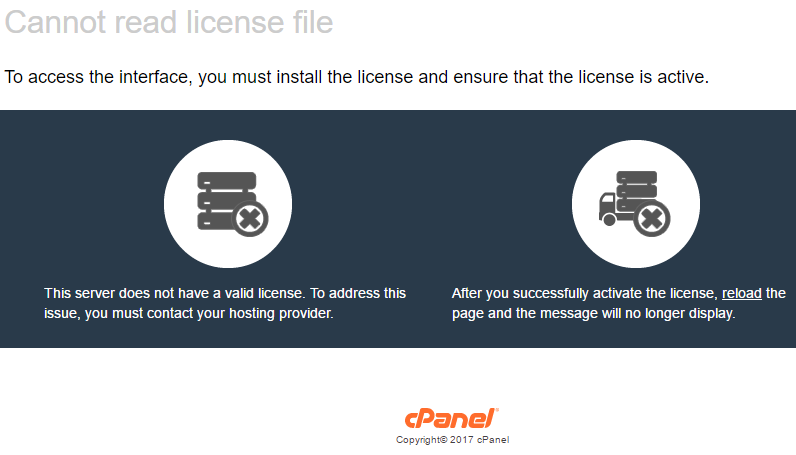 cpanel license verification